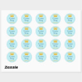 Koning van de cruise ronde sticker (Vel)