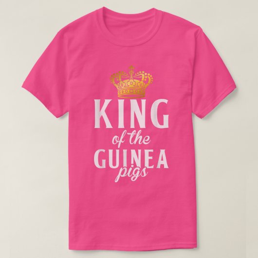 Koning van de Cute Cavia's T-shirt (Design voorkant)