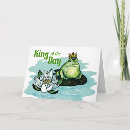 Koning van de dag - wenskaart kaart (Voorkant)