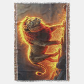 Koning van de dieren Leeuw majestueuze helse dier Deken (Voorkant Verticaal)