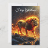 Koning van de dieren Leeuw majestueuze helse dier Kaart (Voorkant)