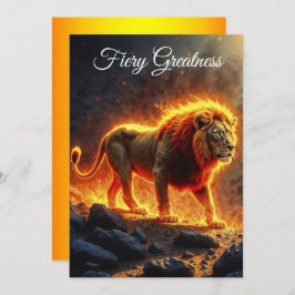 Koning van de dieren Leeuw majestueuze helse dier Kaart