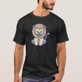 Koning van de dieren Leeuwen Ventilator T-shirt (Voorkant)