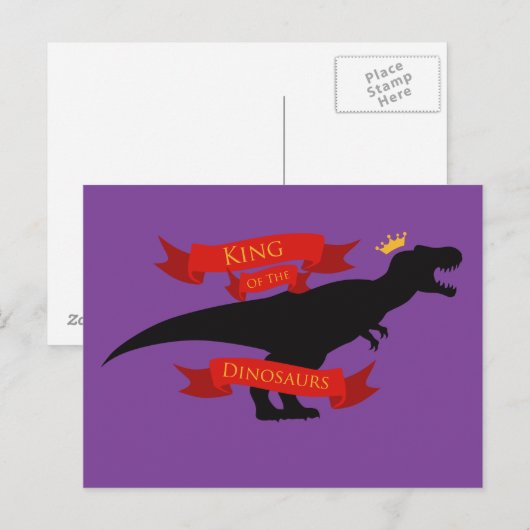 Koning van de Dinosauriërs Briefkaart (Voorkant / Achterkant)