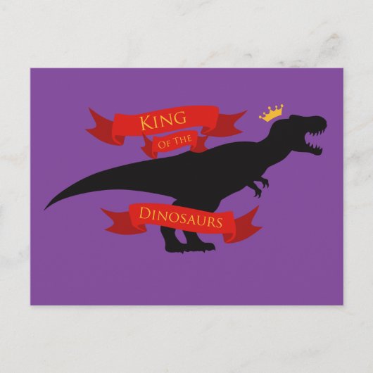 Koning van de Dinosauriërs Briefkaart (Voorkant)