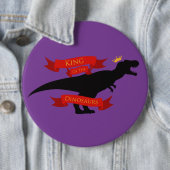 Koning van de Dinosauriërs Ronde Button 6,0 Cm (In situ)