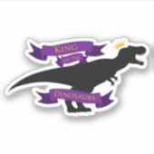 Koning van de Dinosauriërs Sticker (Voorkant)