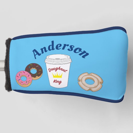 Koning van de donuts golfheadcover (Voorkant)