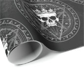 Koning van de dood: Donkere Gothic Royal Sigil Bla Cadeaupapier (Rol Hoek)