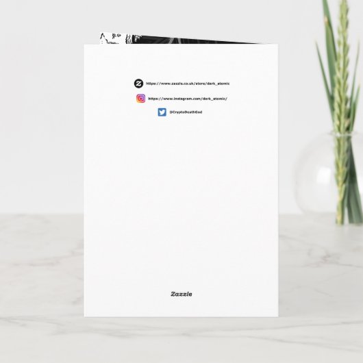 Koning van de dood: Donkere Gothic Royal Sigil Kaart (Achterkant)