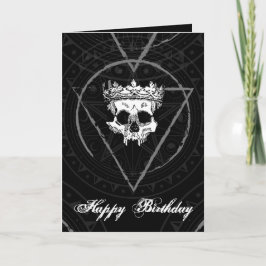 Koning van de dood: Donkere Gothic Royal Sigil Kaart