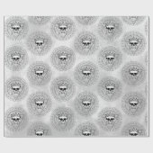 Koning van de dood: Donkere gotische koninklijke s Cadeaupapier (Vlak)