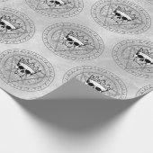 Koning van de dood: Donkere gotische koninklijke s Cadeaupapier (Hoek)