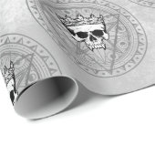 Koning van de dood: Donkere gotische koninklijke s Cadeaupapier (Rol Hoek)