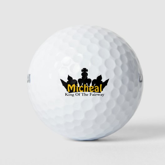 Koning van de Fairway Crown Custom Golf Balls Golfballen (Voorkant)