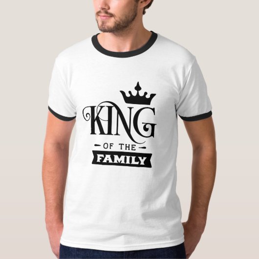 koning van de familie t-shirt (Voorkant)