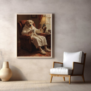 Koning van de Fauteuil: Koffie en Kauwen Poster