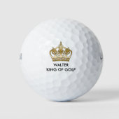 Koning van de Golf Monogram Golfballen (Voorkant)