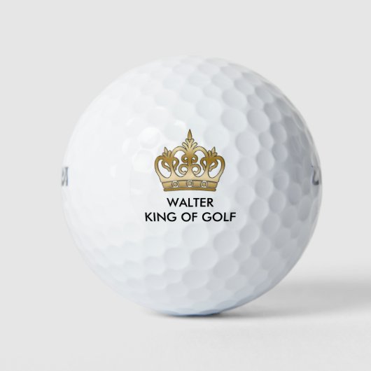 Koning van de Golf Monogram Golfballen (Voorkant)