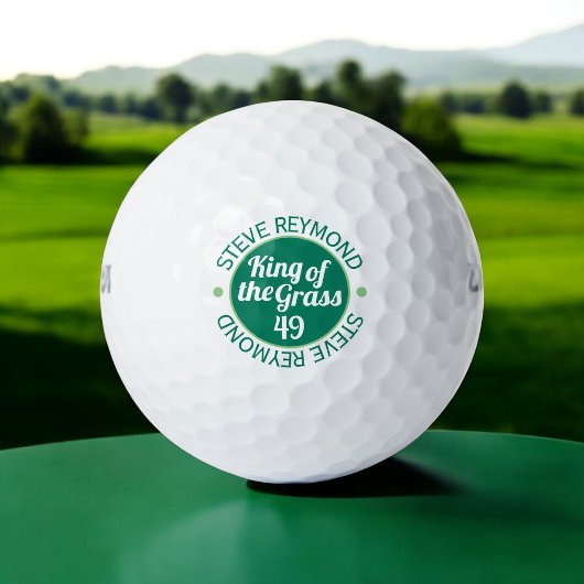 Koning van de Grass golfer's cadeau Golfballen