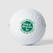 Koning van de Grass golfer's cadeau Golfballen (Voorkant)