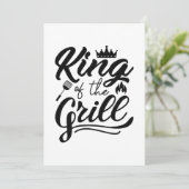 Koning van de Gril Bedankkaart (Staand voorkant)