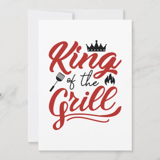 Koning van de Gril Bedankkaart (Voorkant)
