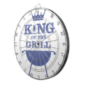 Koning van de Gril, blauw Dartbord (Voorkant Rechts)