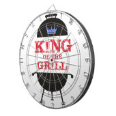 Koning van de Gril, Blauwe Kroonrood Dartbord (Voorkant Rechts)