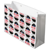 Koning van de Gril, Blauwe Kroonrood Groot Cadeauzakje (Voorkant Gekanteld)