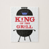 Koning van de Gril, Blauwe Kroonrood Legpuzzel (Verticaal)