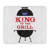 Koning van de Gril, Blauwe Kroonrood Snijplank (Voorkant)