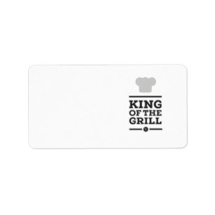 Koning van de gril etiket