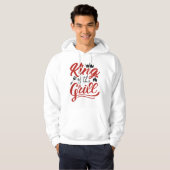 Koning van de Gril Hoodie (Voorkant volledig)