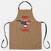 koning van de gril - komische stuurman schort (Voorkant)