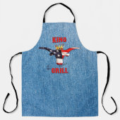 koning van de gril - komische stuurman schort (Voorkant)