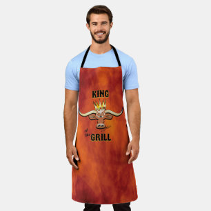 koning van de gril - komische stuurman schort