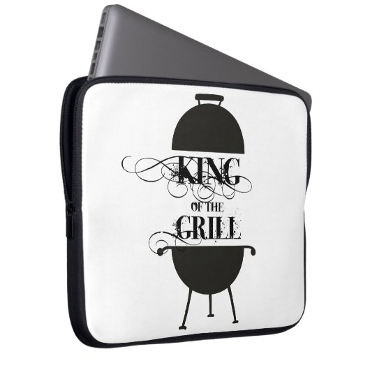 Koning van de Gril Laptop Sleeve (Voorkant Rechts)
