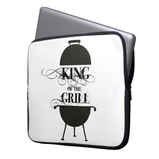 Koning van de Gril Laptop Sleeve (Voorkant Links)