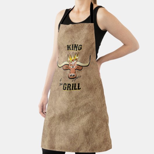 Koning van de Gril, Longhorn Steer Schort (Insitu)