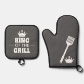 Koning van de Gril Ovenwant & Pannenlap Set (Voorkant)