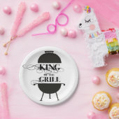 Koning van de Gril Papieren Bordje (Feest)
