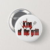 Koning van de gril ronde button 5,7 cm (Voorkant /achterkant)