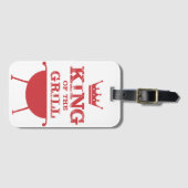 Koning van de Gril, rood Bagagelabel (Voorkant (horizontaal))