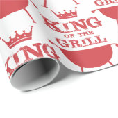 Koning van de Gril, rood Cadeaupapier (Rol Hoek)