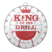 Koning van de Gril, rood Dartbord (Voorkant)