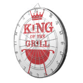 Koning van de Gril, rood Dartbord (Voorkant Rechts)