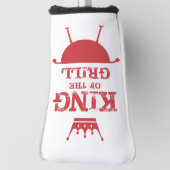 Koning van de Gril, rood Golfheadcover (Draai 90)