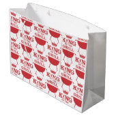 Koning van de Gril, rood Groot Cadeauzakje (Achterkant Gekanteld)