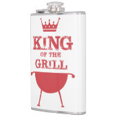 Koning van de Gril, rood Heupfles (Links)